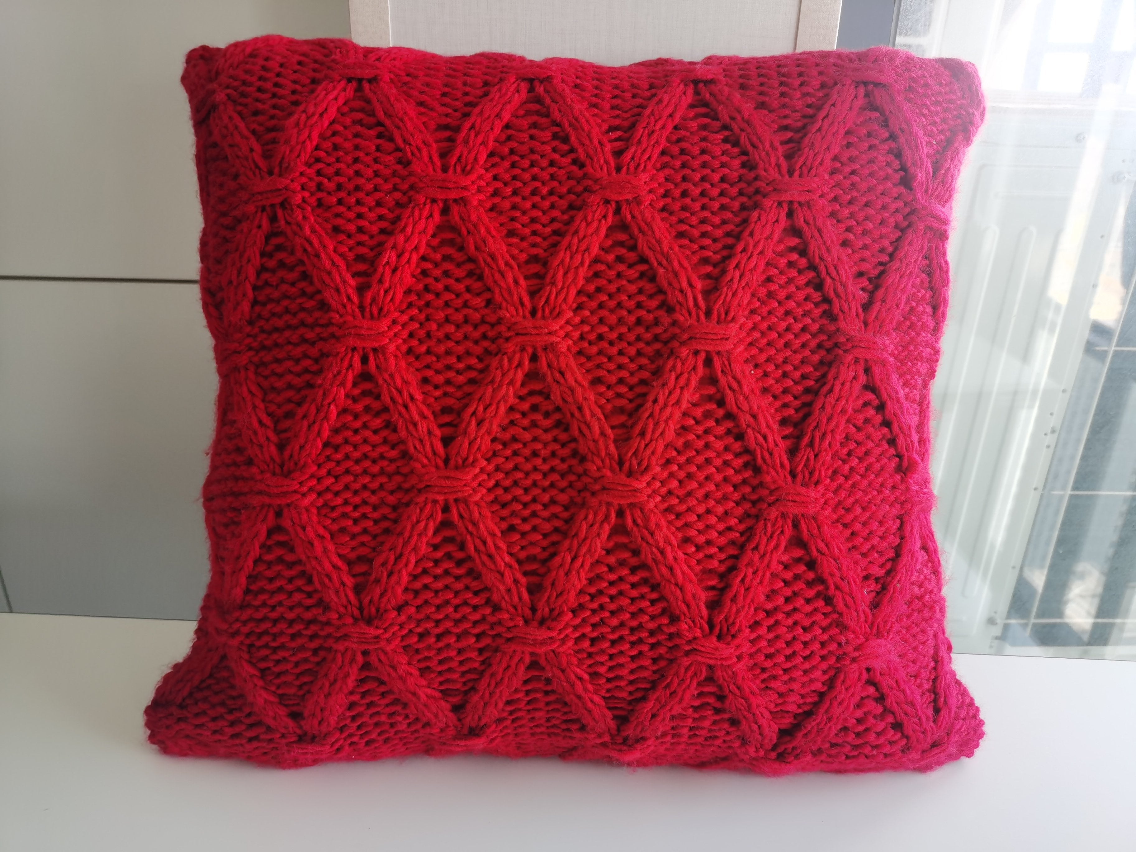 Pillow Banff Cable Chunky Knit 2 Colours 18 X 18 Barn Bunkie pillow-banff-cable-chunky-knit-2-colours-18-x-18-barn-bunkie