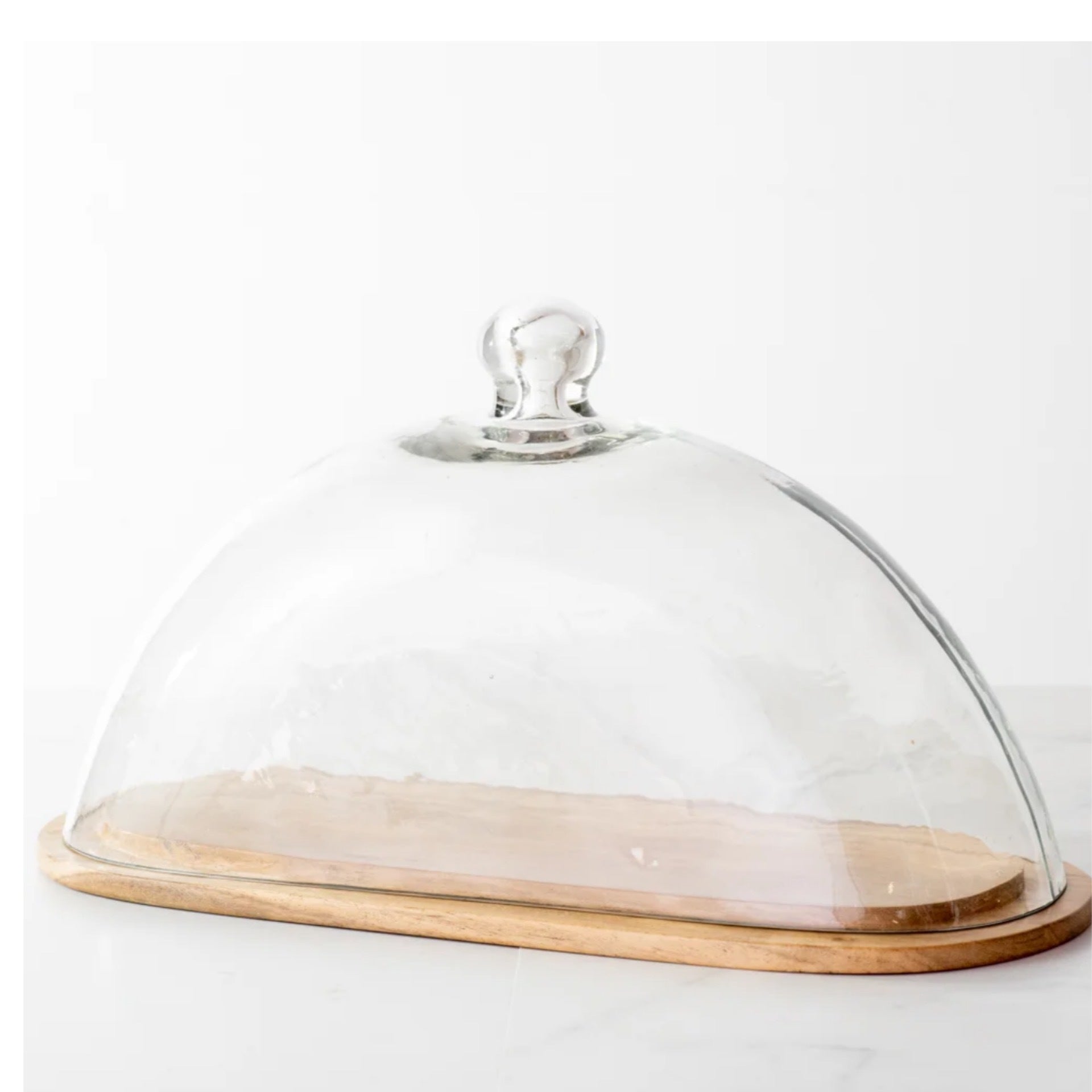 Glass dome cake stand best sale