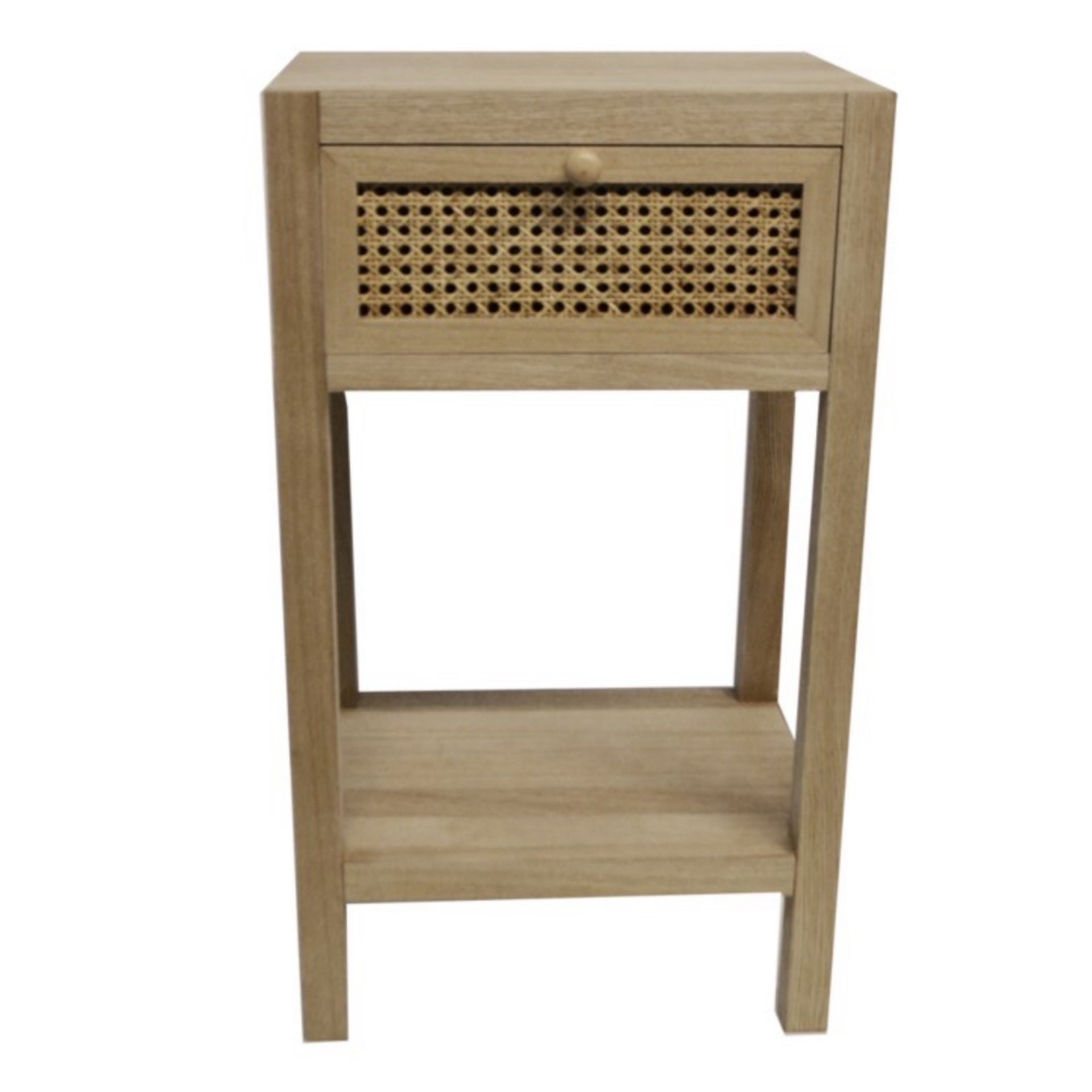 Rattan Side 1 Drawer/Shelf Barn & Bunkie